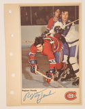 1971-72 Columbian NHL Action Players Montreal Canadiens Rejean Houle Jumbo Trading Card