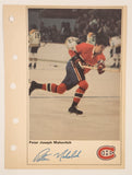 1971-72 Columbian NHL Action Players Montreal Canadiens Peter Joseph Mahovlich Jumbo Trading Card