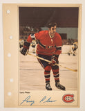 1971-72 Columbian NHL Action Players Montreal Canadiens Larry Pleau Jumbo Trading Card