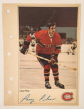 1971-72 Columbian NHL Action Players Montreal Canadiens Larry Pleau Jumbo Trading Card