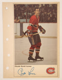 1971-72 Columbian NHL Action Players Montreal Canadiens Claude David Larose Jumbo Trading Card