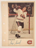 1971-72 Columbian NHL Action Players Montreal Canadiens Serge Savard Jumbo Trading Card