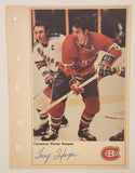 1971-72 Columbian NHL Action Players Montreal Canadiens Terrance Victor Harper Jumbo Trading Card