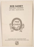 1981-82 O-Pee-Chee #9 Montreal Canadiens Bob Gainey Jumbo Trading Card