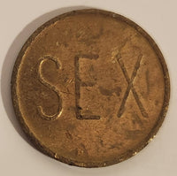 Vintage SEX No Cash Value Metal Coin Token – Treasure Valley