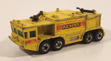 1981 Hot Wheels Workhorses Airport Rescue Yellow Fire Truck Die Cast Toy Car Firefighting Emergency Rescue Vehicle Hong Kong