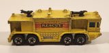 1981 Hot Wheels Workhorses Airport Rescue Yellow Fire Truck Die Cast Toy Car Firefighting Emergency Rescue Vehicle Hong Kong
