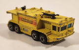 1981 Hot Wheels Workhorses Airport Rescue Yellow Fire Truck Die Cast Toy Car Firefighting Emergency Rescue Vehicle Hong Kong