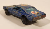 Vintage 1968 Hot Wheels Custom Cougar Spectraflame Blue Die Cast Toy Car Vehicle