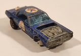 Vintage 1968 Hot Wheels Custom Cougar Spectraflame Blue Die Cast Toy Car Vehicle