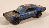 Vintage 1968 Hot Wheels Custom Cougar Spectraflame Blue Die Cast Toy Car Vehicle