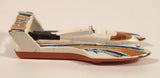 2005 Hot Wheels Final Run Hydroplane White Die Cast Toy Speed Boat Vehicle