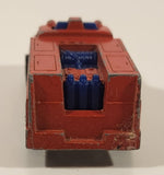 1978 Hot Wheels Emergency Squad Rescue Ranger Red Fire Truck Die Cast Toy Car Vehicle - BW - Blue Lights - Hong Kong