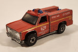 1978 Hot Wheels Emergency Squad Rescue Ranger Red Fire Truck Die Cast Toy Car Vehicle - BW - Blue Lights - Hong Kong