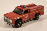 1978 Hot Wheels Emergency Squad Rescue Ranger Red Fire Truck Die Cast Toy Car Vehicle - BW - Blue Lights - Hong Kong