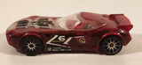2013 Hot Wheels Hot Wheels: The Ultimate Handbook Nerve Hammer Clear Red Die Cast Toy Car Vehicle