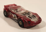 2013 Hot Wheels Hot Wheels: The Ultimate Handbook Nerve Hammer Clear Red Die Cast Toy Car Vehicle