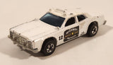 1978 Hot Wheels Flying Colors Highway Patrol Dodge Monaco #12 White Die Cast Toy Car Police Emergency Vehicle