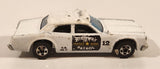1978 Hot Wheels Flying Colors Highway Patrol Dodge Monaco #12 White Die Cast Toy Car Police Emergency Vehicle