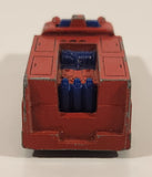 1978 Hot Wheels Emergency Squad Rescue Ranger Red Fire Truck Die Cast Toy Car Vehicle - BW - Blue Lights - Hong Kong