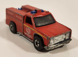1978 Hot Wheels Emergency Squad Rescue Ranger Red Fire Truck Die Cast Toy Car Vehicle - BW - Blue Lights - Hong Kong