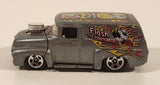 2003 Hot Wheels Work Crewsers '56 Ford Truck Metalflake Dark Grey Die Cast Toy Car Vehicle