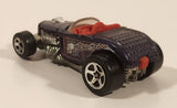 2001 Hot Wheels Skull and Crossbones Deuce Roadster Purple Die Cast Toy Hot Rod Car Vehicle