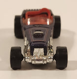 2001 Hot Wheels Skull and Crossbones Deuce Roadster Purple Die Cast Toy Hot Rod Car Vehicle