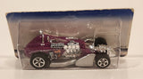 1999 Hot Wheels Car-toon Friends Saltflat Racer Purple Die Cast Toy Car Vehicle New in Partial Package
