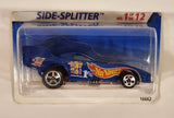 1997 Hot Wheels First Editions Side-Splitter Pontiac Firebird Funny Car Metalflake Blue Die Cast Toy Car Vehicle New in Partial Package