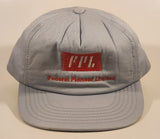 Vintage FPL Federal Pioneer Limited Grey Snapback Trucker Cap Hat