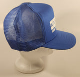 Vintage Kaverit Steel and Crane Ltd. Dark Blue Snapback Mesh Trucker Cap Hat
