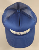 Vintage Kaverit Steel and Crane Ltd. Dark Blue Snapback Mesh Trucker Cap Hat