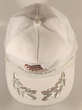 Vintage Highland Valley Copper White Snapback Mesh Trucker Cap Hat