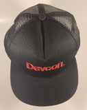 Vintage Stylemaster Devcon Black Snapback Mesh Trucker Cap Hat