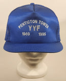 Vintage 1969 to 1995 YYF Penticton Tower Blue Snapback Mesh Trucker Cap Hat