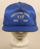 Vintage 1969 to 1995 YYF Penticton Tower Blue Snapback Mesh Trucker Cap Hat