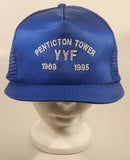 Vintage 1969 to 1995 YYF Penticton Tower Blue Snapback Mesh Trucker Cap Hat