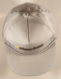 Vintage Stanchem Light Grey Snapback Trucker Cap Hat