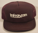 Vintage Infrascan Inc. Dark Purple Plum Snapback Mesh Trucker Cap Hat
