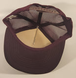 Vintage Infrascan Inc. Dark Purple Plum Snapback Mesh Trucker Cap Hat