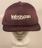 Vintage Infrascan Inc. Dark Purple Plum Snapback Mesh Trucker Cap Hat