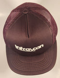 Vintage Infrascan Inc. Dark Purple Plum Snapback Mesh Trucker Cap Hat