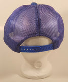 Vintage QCWA Quarter Century Wireless Association Blue and White Snapback Mesh Trucker Cap Hat