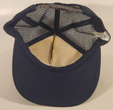Vintage Global Alert Systems Corp. Dark Blue Snapback Mesh Trucker Cap Hat