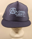 Vintage Global Alert Systems Corp. Dark Blue Snapback Mesh Trucker Cap Hat