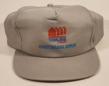 Vintage Tim-Br Timber Mart Merritt Building Supplies Grey Snapback Trucker Cap Hat