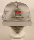 Vintage Tim-Br Timber Mart Merritt Building Supplies Grey Snapback Trucker Cap Hat