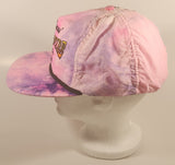 Vintage Joe Lucas' Cross Fire Rope Co. Canada Pink Purple Tie Dye Trucker Cap Hat