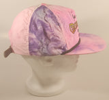 Vintage Joe Lucas' Cross Fire Rope Co. Canada Pink Purple Tie Dye Trucker Cap Hat